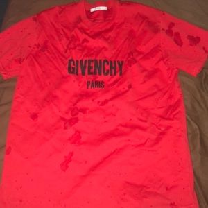 Red Givenchy T-Shirt sz Medium